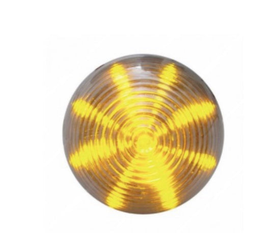 United pacific amber beehive clear lens top view