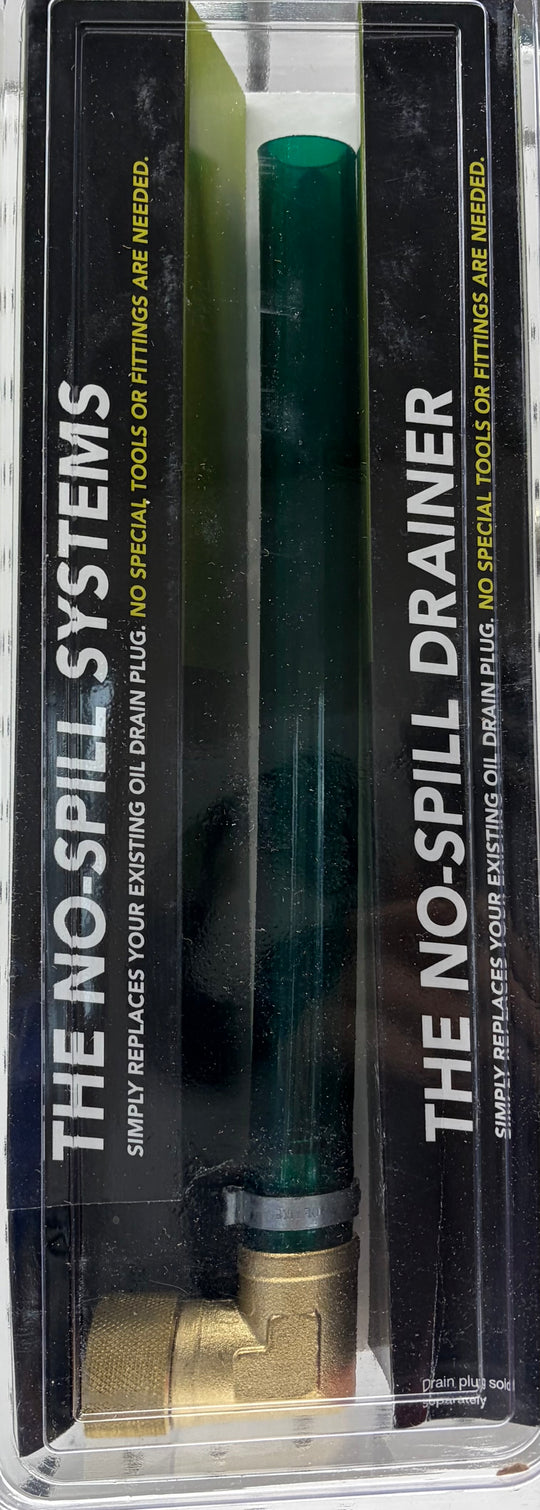 No-Spill Systems spill 90° drainer in packaging