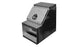 Aluminum step box with diamond plate surface on a white background