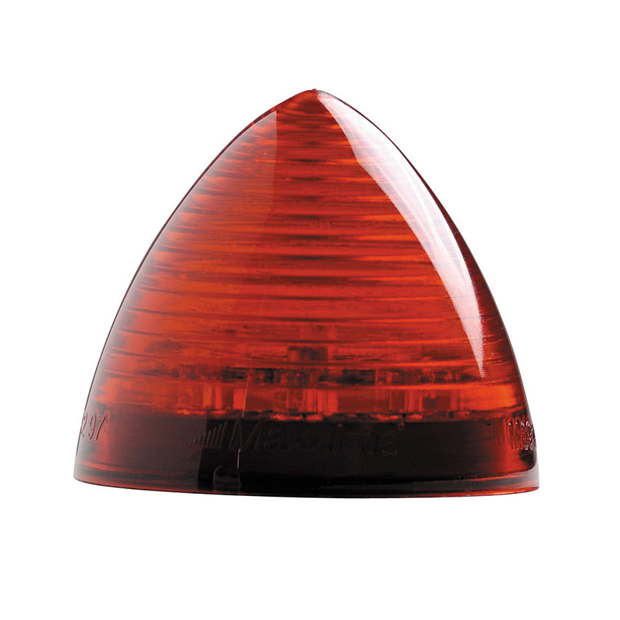 Red beehive light on a white background