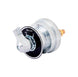 Mechanical switch with battery indicator on a white background