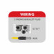 Wiring kit with 3-prong and bullet plug on a white background