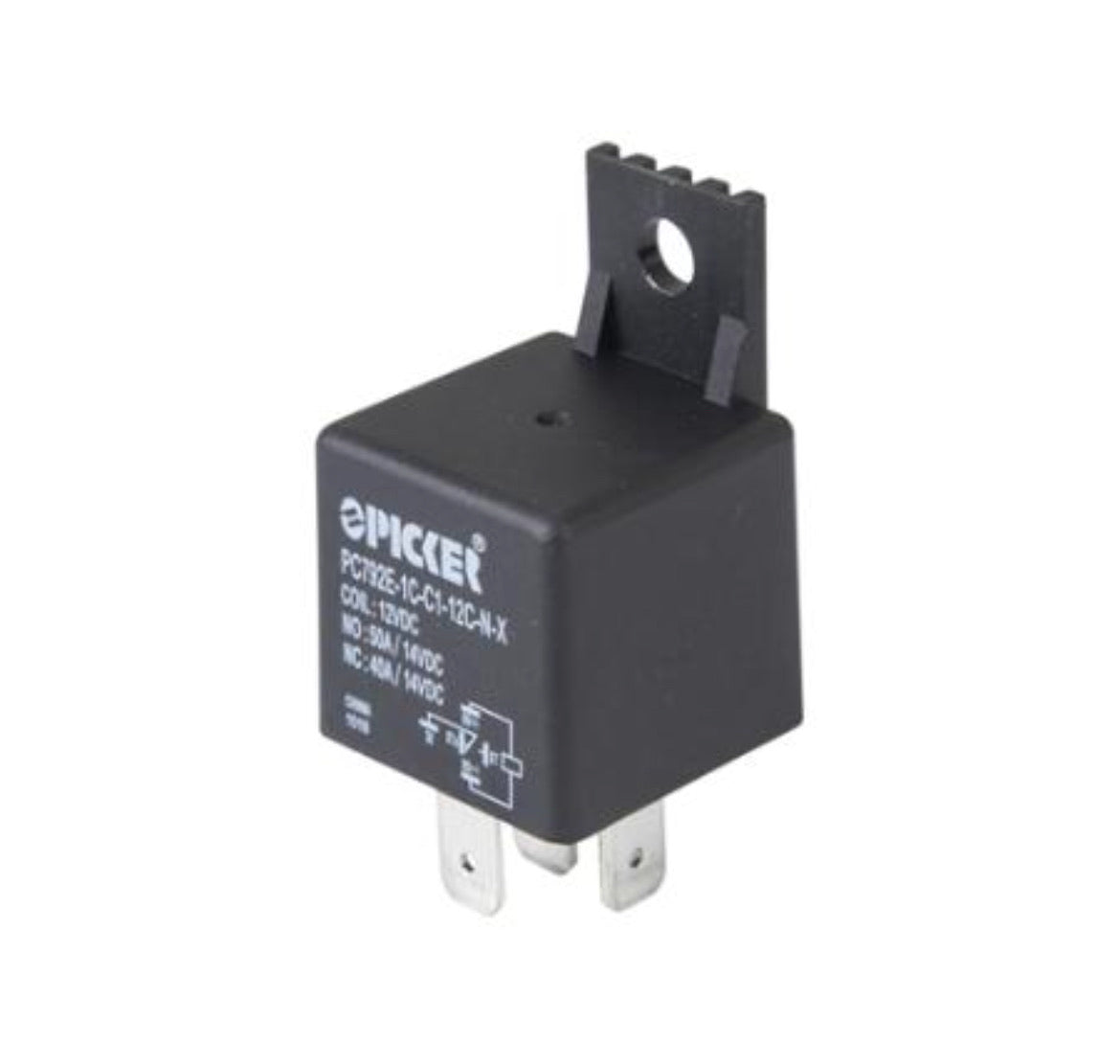 Relay component with 'Picker' branding on a white background