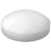Stainless steel hub cap on a white background