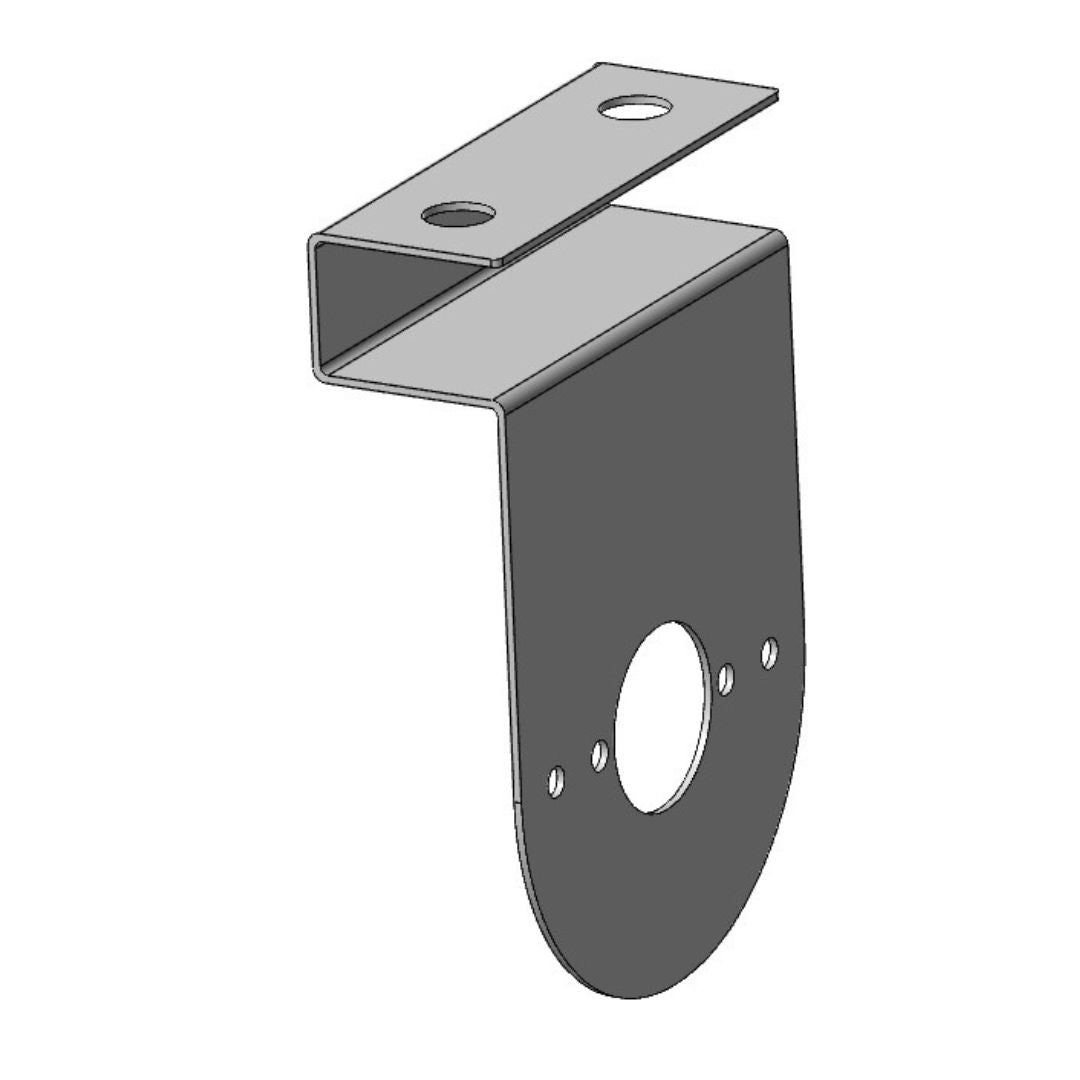 Metal bracket on a white background