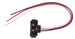 Wiring harness with black and red wires on a white background
