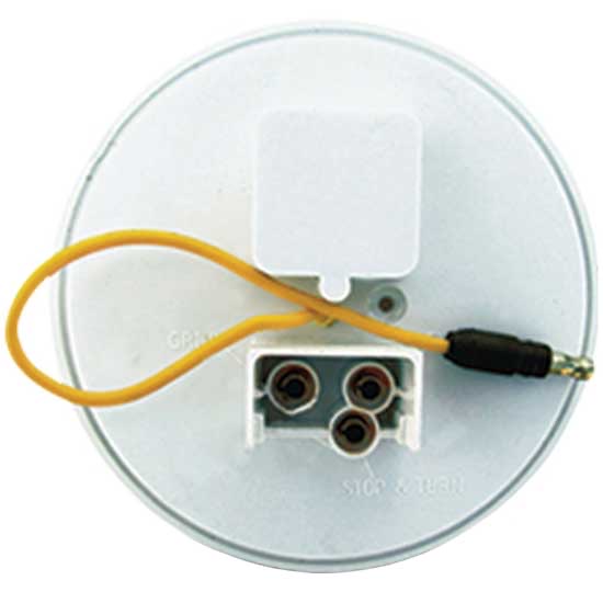 back of stop turn tail light showing 3 pin plug with extra wire for back up light