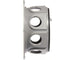 Plastic fitting with multiple holes on a white background